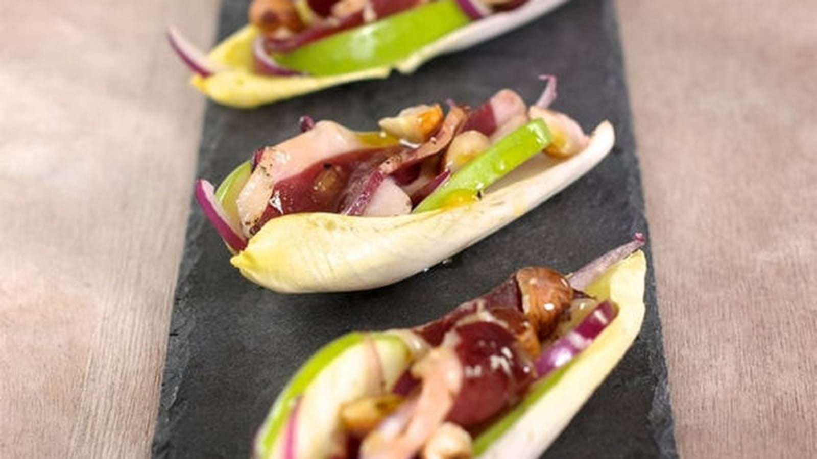 Barquettes d'endives aux accents du sud