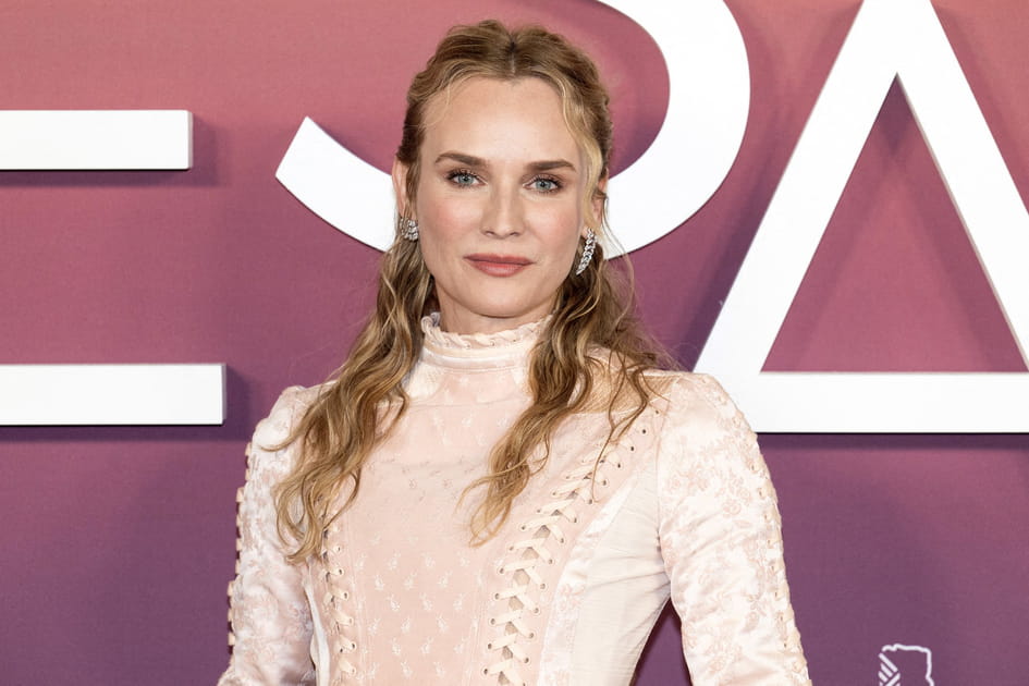Le look romantique de Diane Kruger