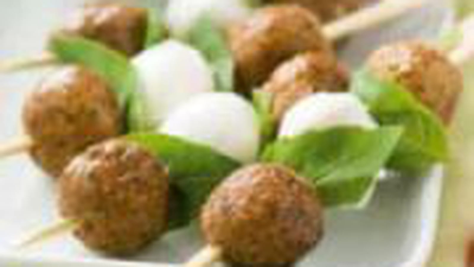Brochettes de boulettes de bœuf à la l'italienne