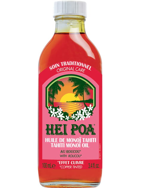 Pur Mono&iuml; de Tahiti Roucou de Hei Poa