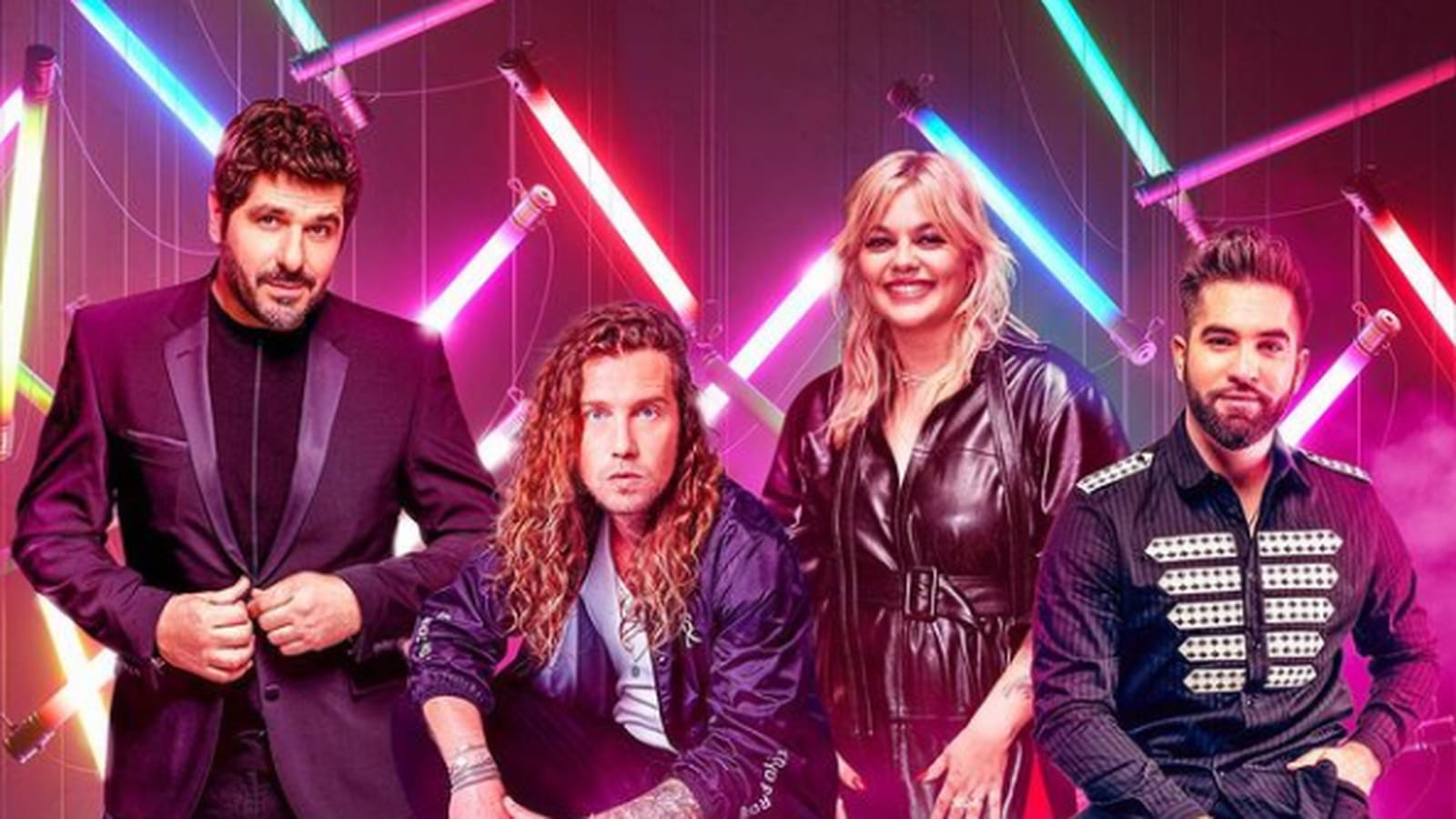 Patrick Fiori, Julien Doré, Louane et Kendji Girac
