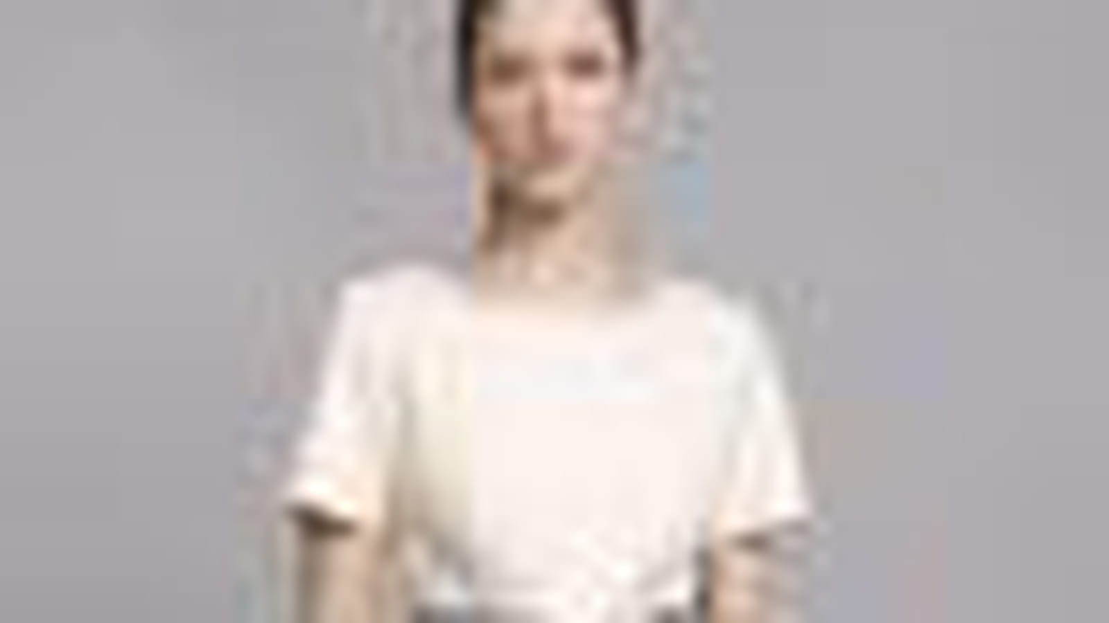 Robe blanche de Carolina Herrera