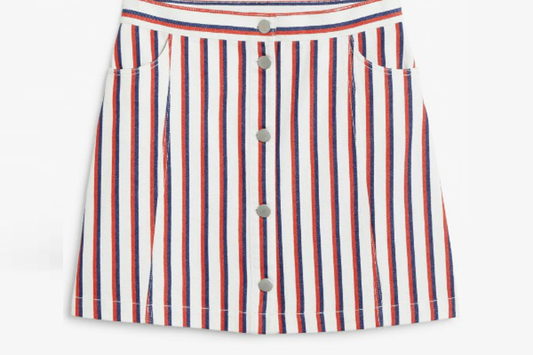 Minijupe rayée de Monki