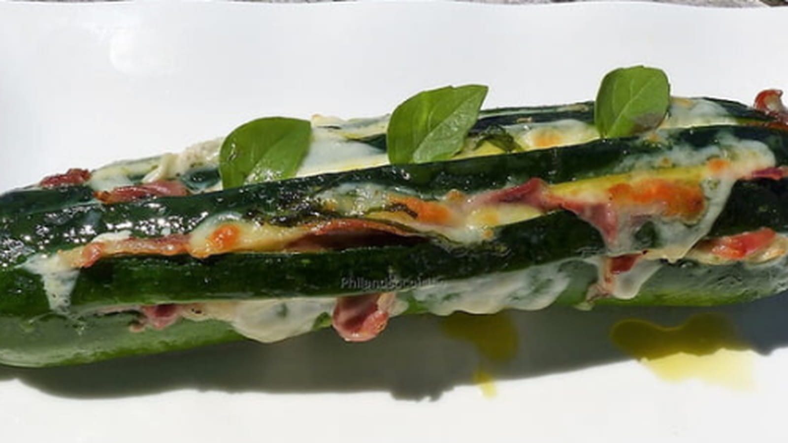 Courgettes bayadère
