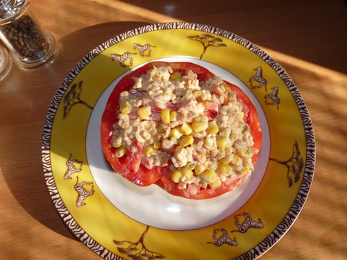 Salade de blé en tomate