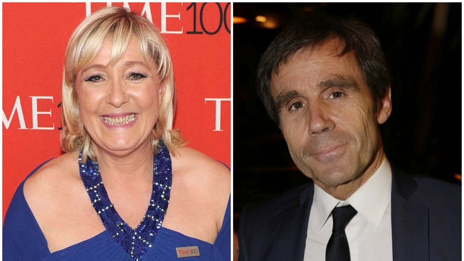 Marine Le Pen et David Pujadas