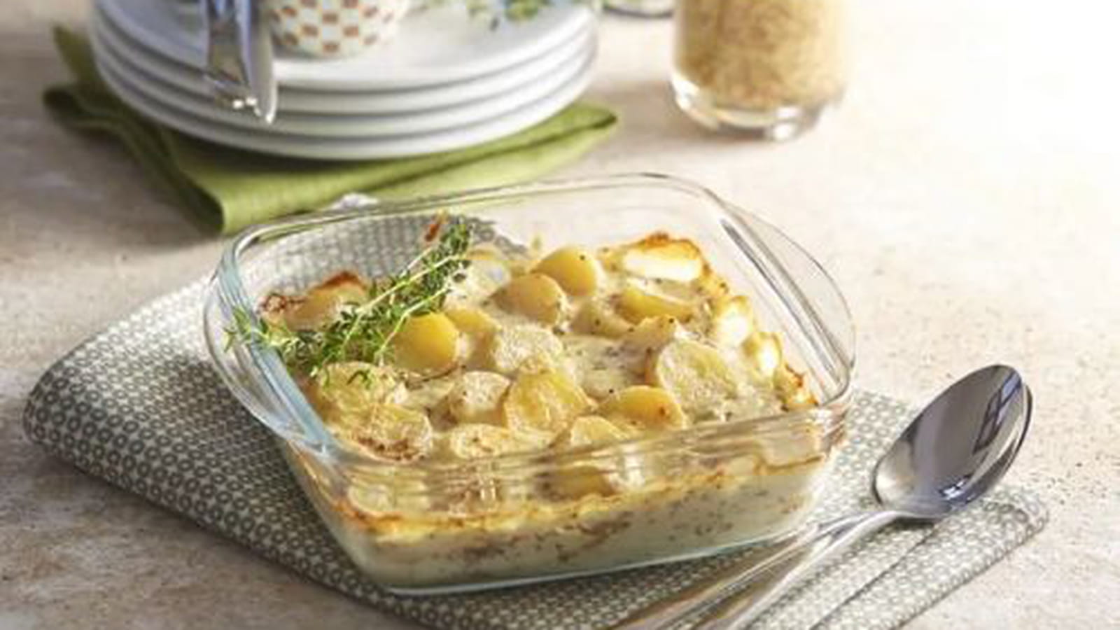 Gratin de Ratte du Touquet à la moutarde