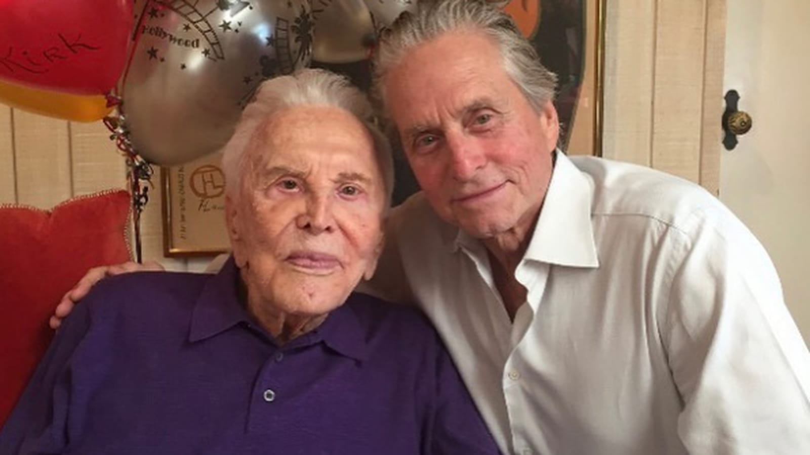Kirk Douglas et Michael Douglas