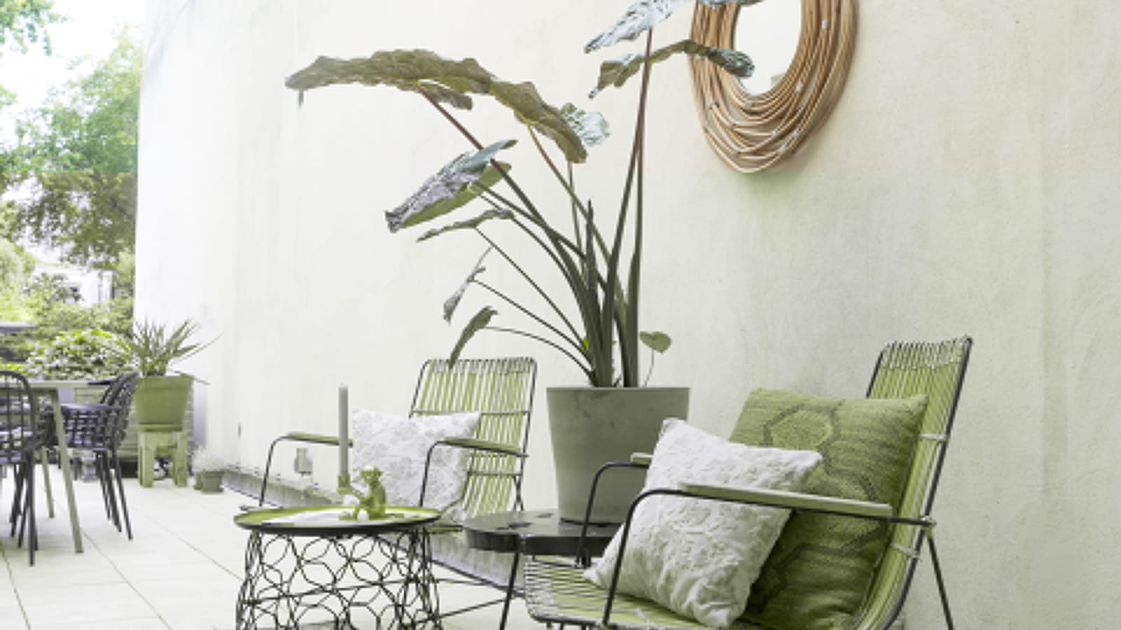 Salon de jardin minimaliste