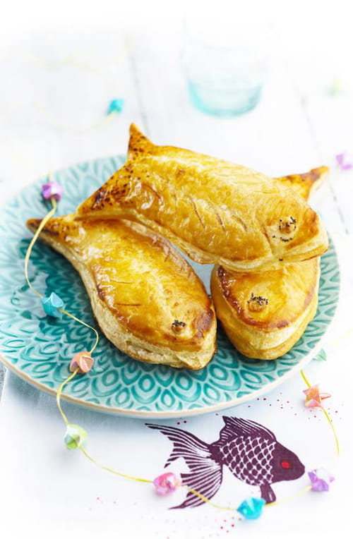 Poissons d’avril feuilletés saumon et épinard