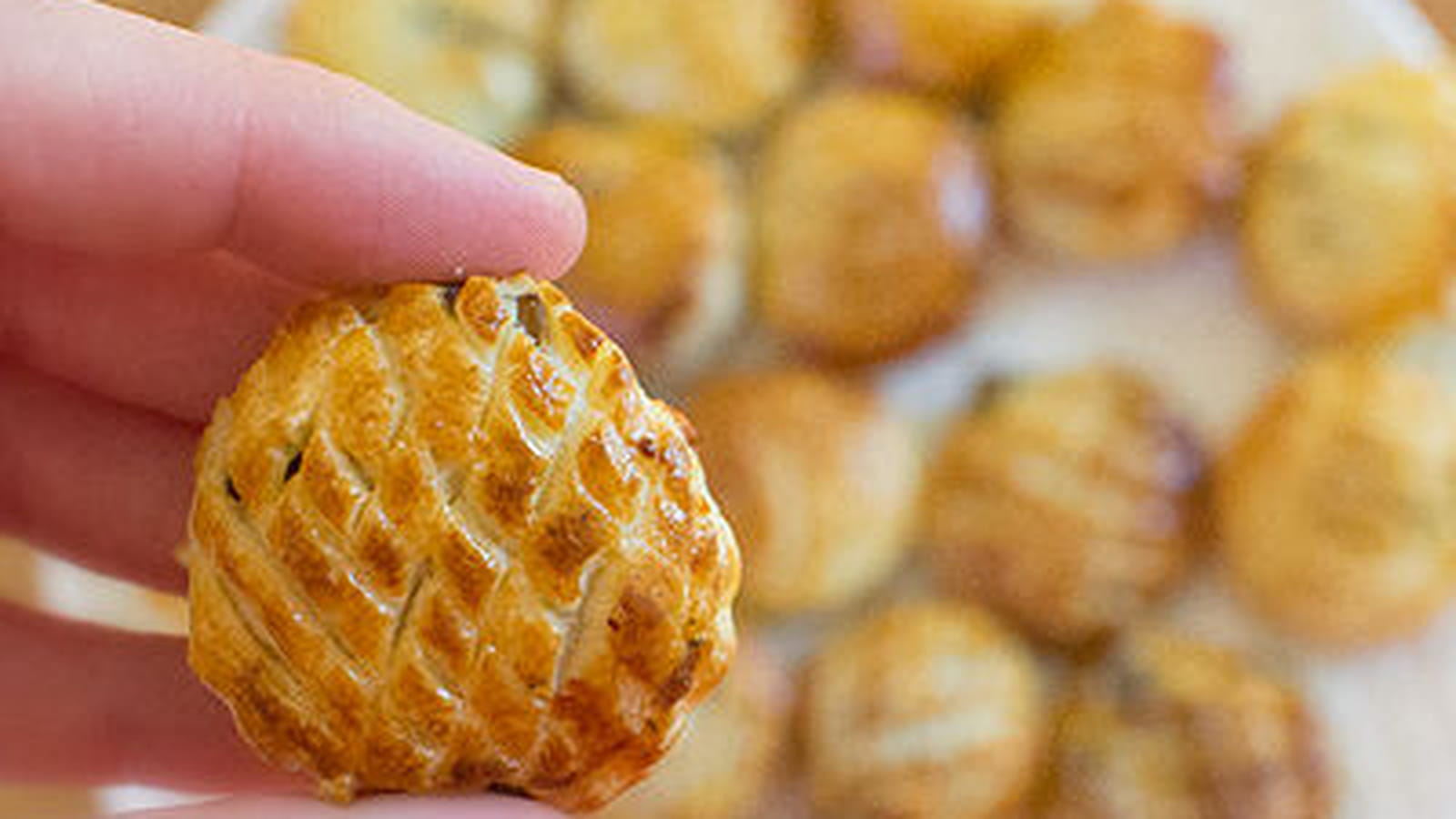 Galettes des rois apéritives champignon et Comté