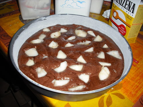 Gâteau au chocolat et poire : la recette facile