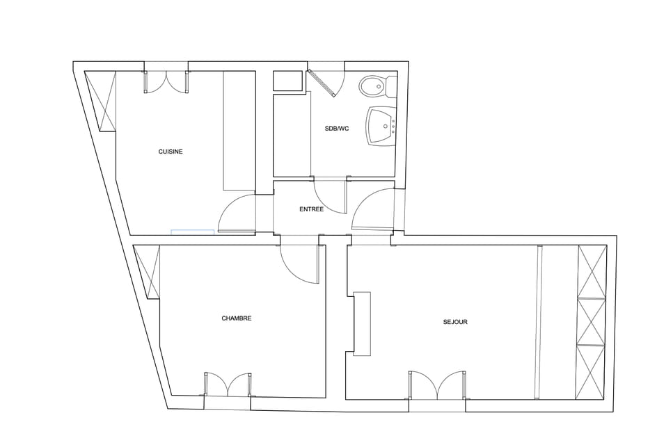 Le plan avant travaux