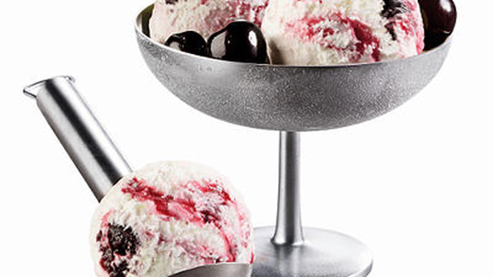 Glace Vanille sauce Cerise Toupargel