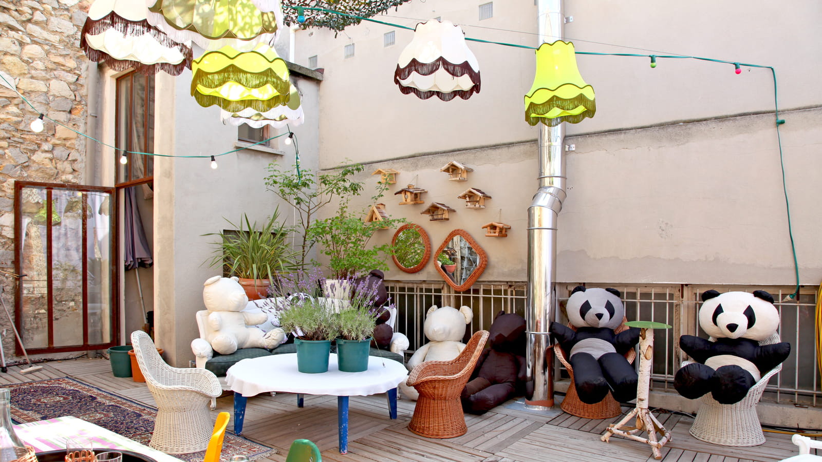 Terrasse en dalles