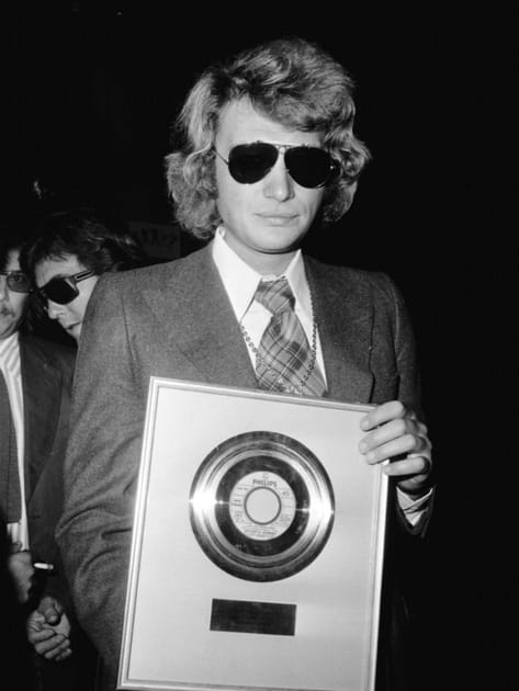 Johnny Hallyday disque d'or