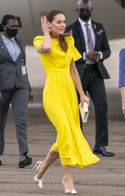 Kate Middleton, solaire sur le tarmac
