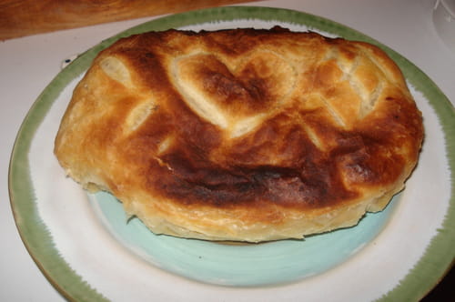 Galette des rois aux noisettes et à l'orange