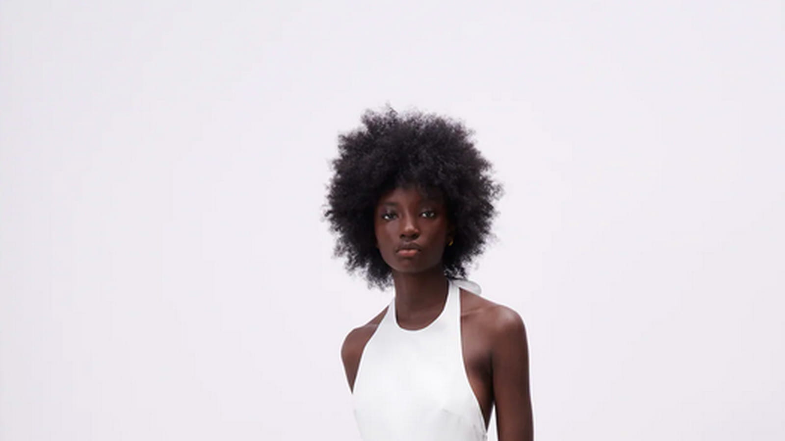 Robe mi-longue popeline