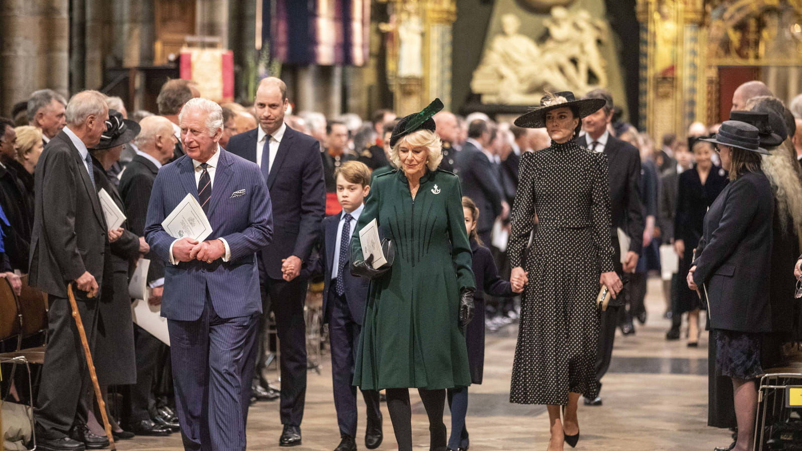 Prince Charles, prince William, Camilla Parker-Bowles et Kate Middleton