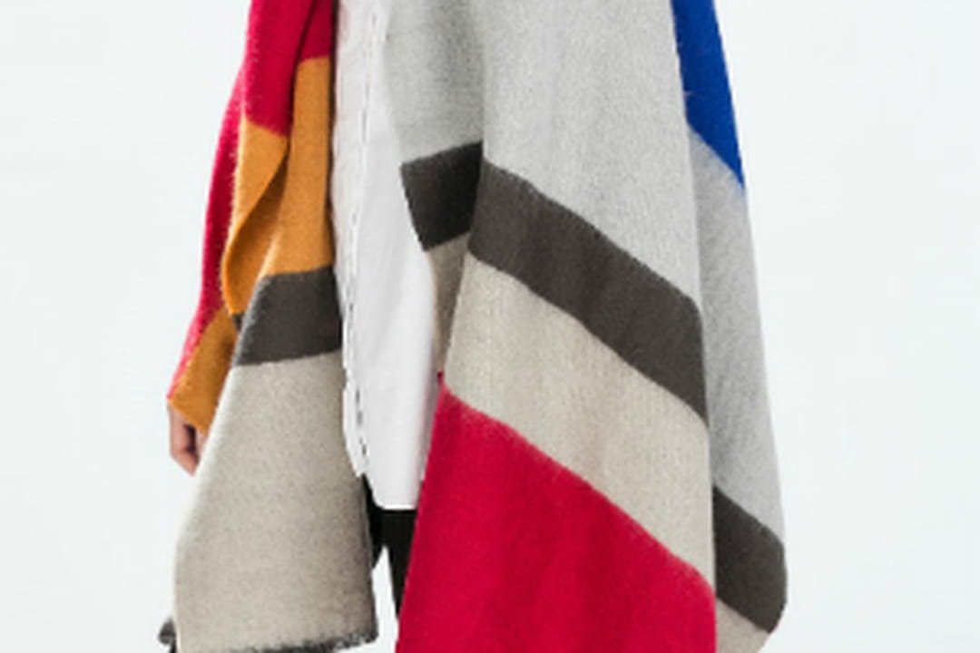 Écharpe Plaid Femme Ultra-doux Rayures