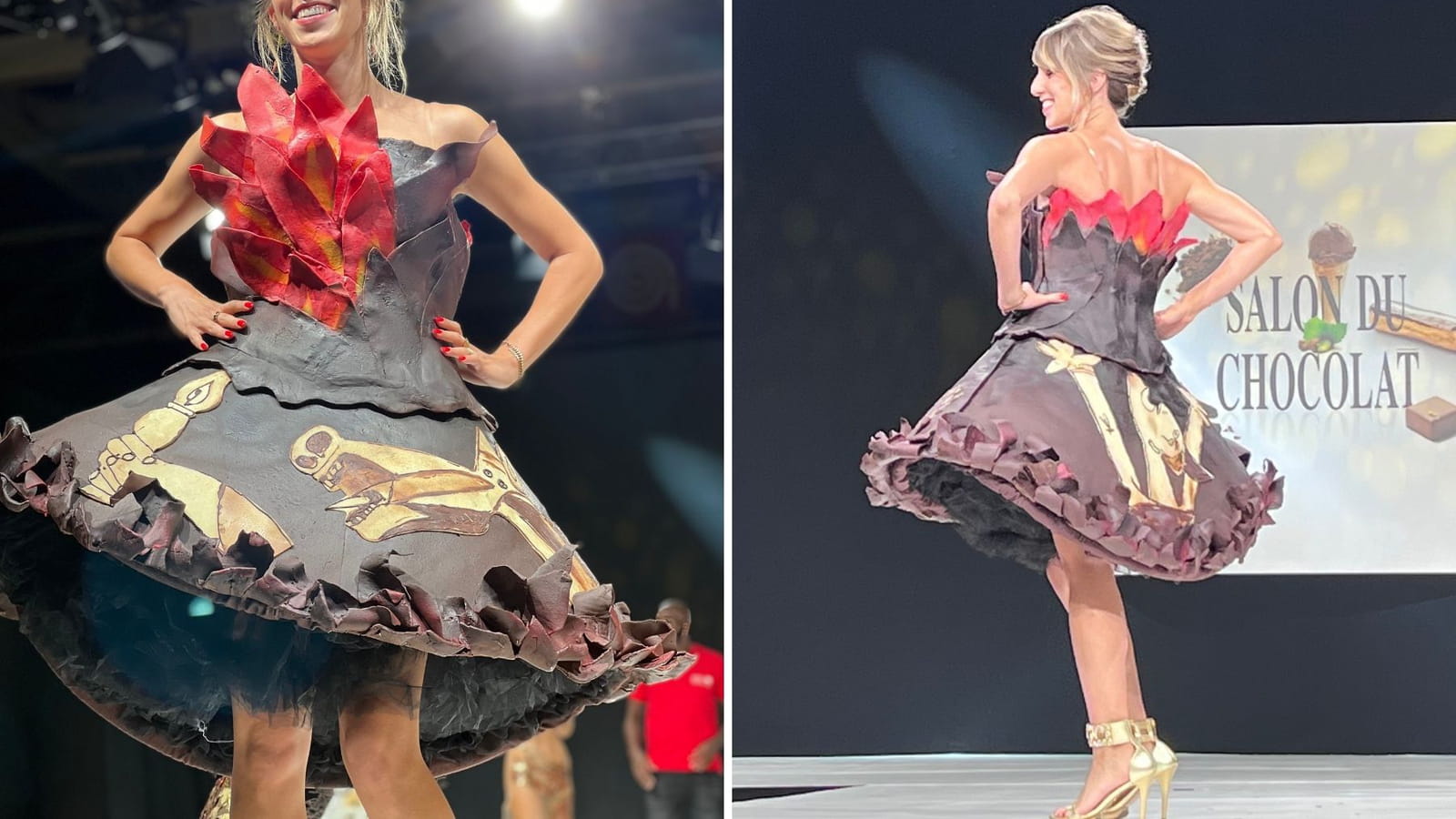 Léa François au Salon du Chocolat