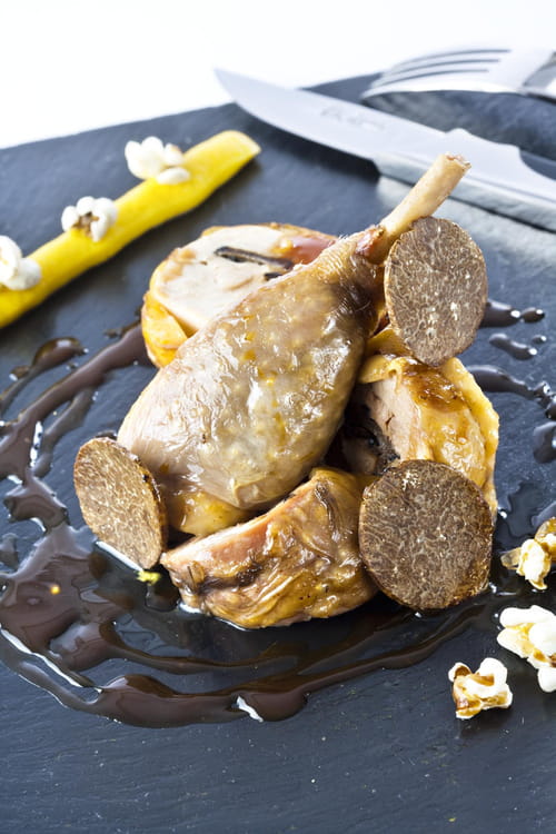 Pintade fermière d'Auvergne en deux actes