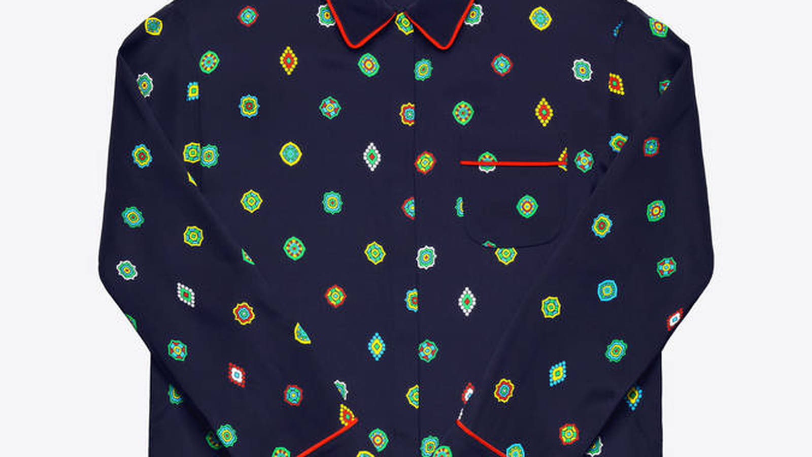Chemise imprimée style pyjama