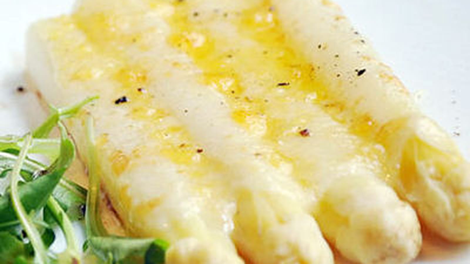 Asperges Blanches des Landes, au comté et roquette