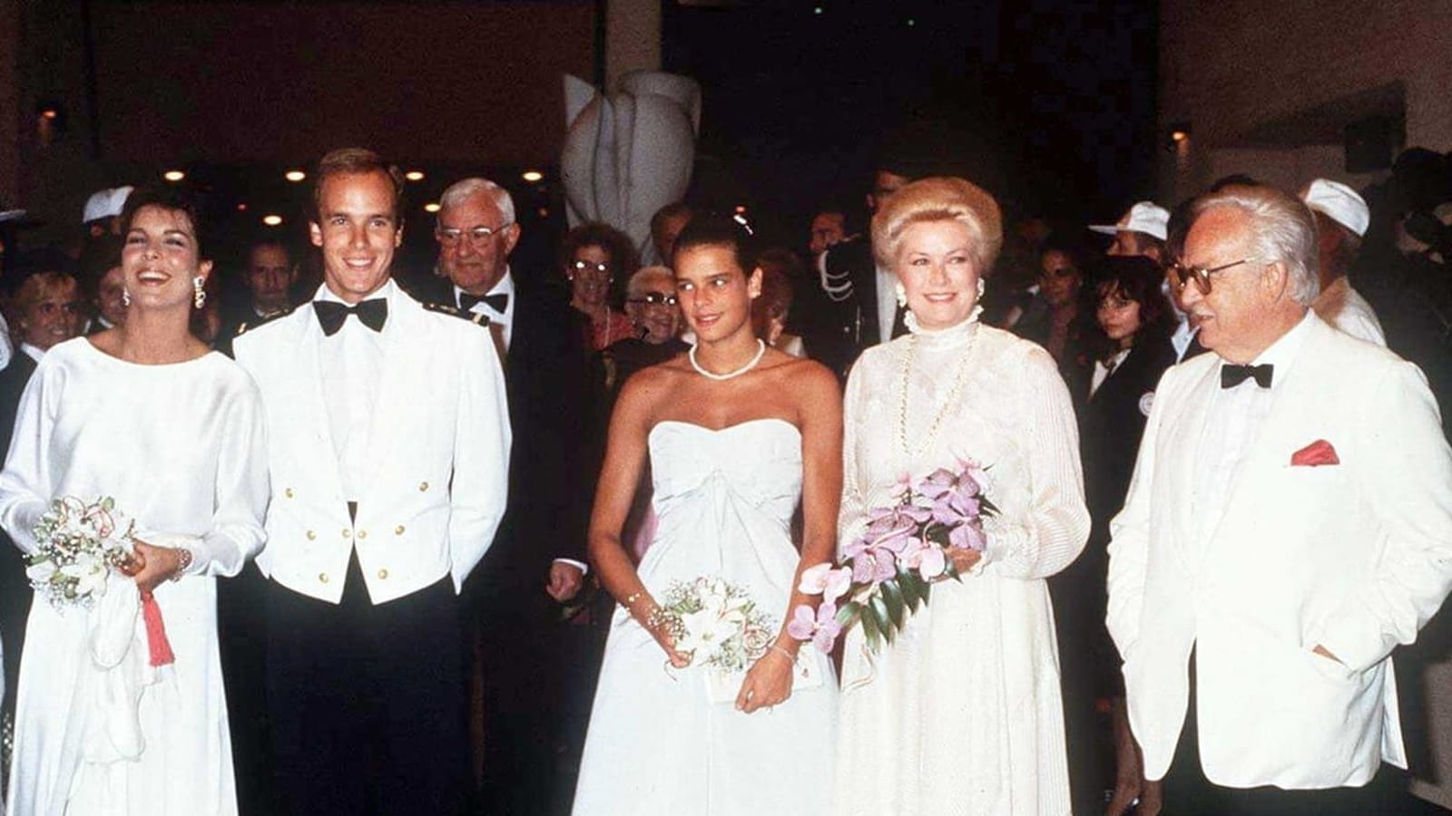 Au gala de la Croix Rouge en 1982
