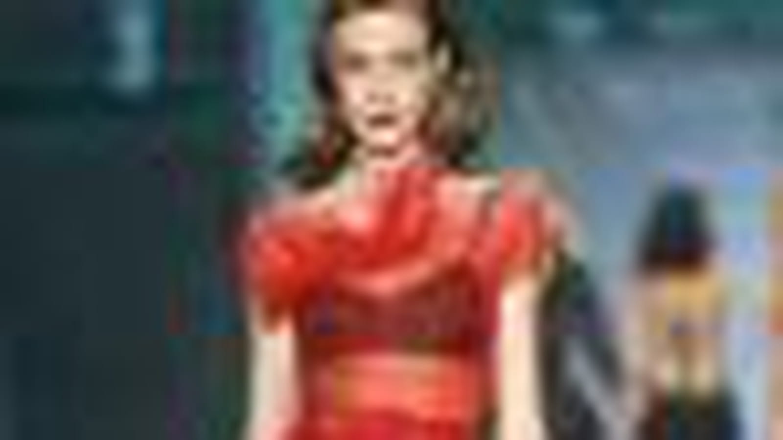 La robe rouge de Christian Dior
