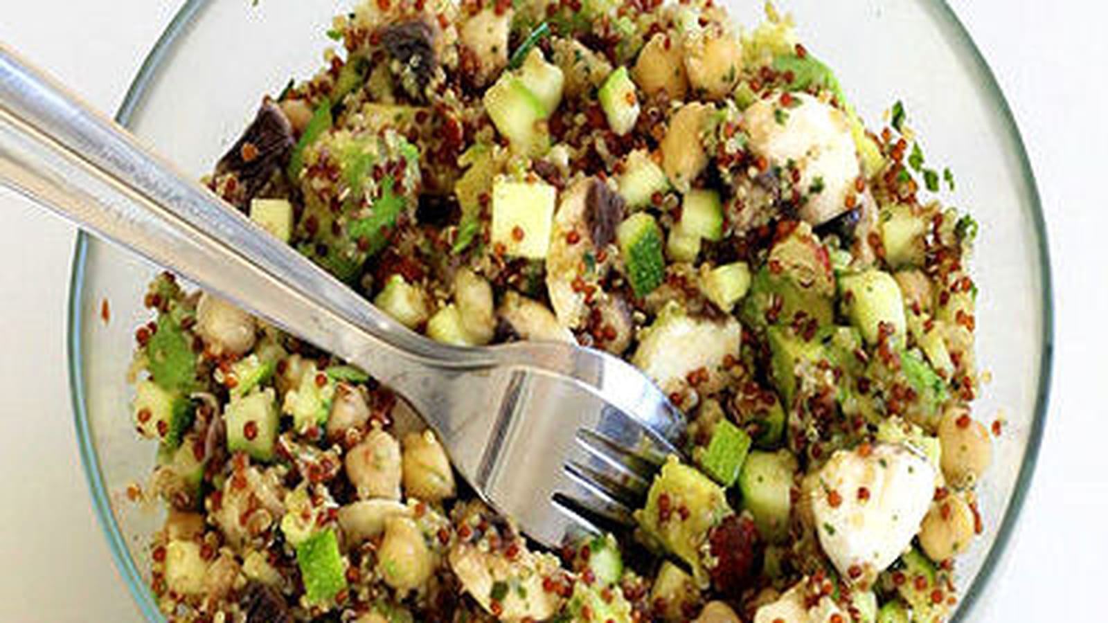 Taboulé de quinoa pois chiche et avocat
