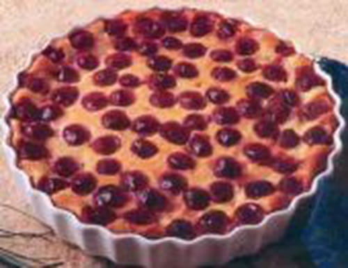 Clafoutis cerises à la pâte sablée
