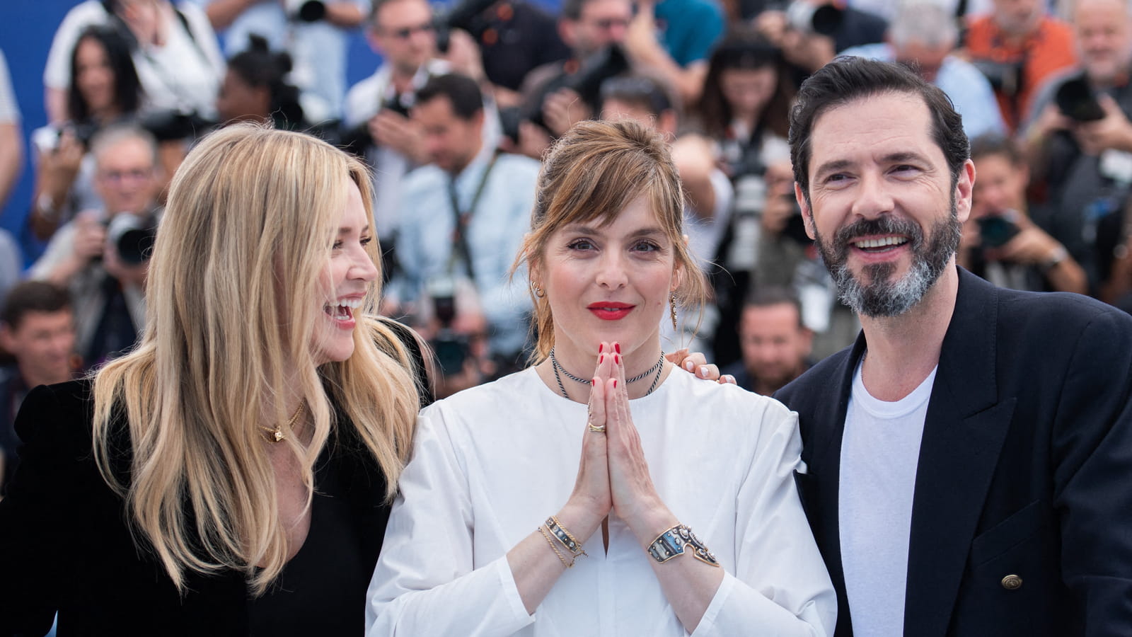 Virginie Efira, Valérie Donzelli et Melvil Poupaud 