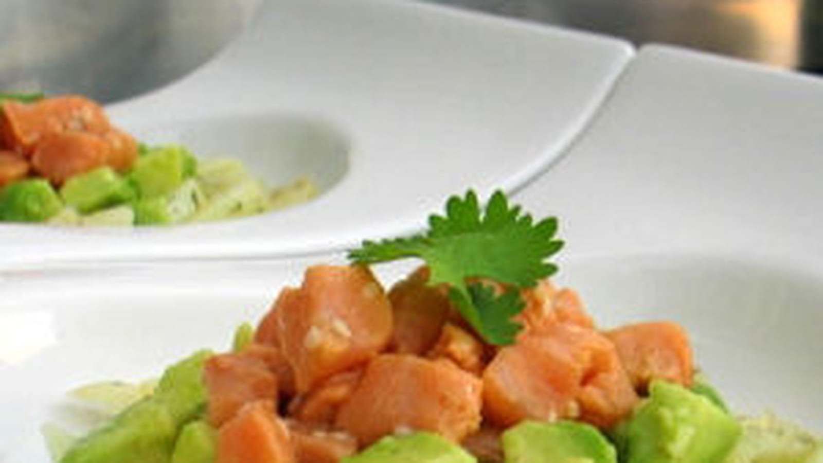 Saumon mariné, fenouil et avocat