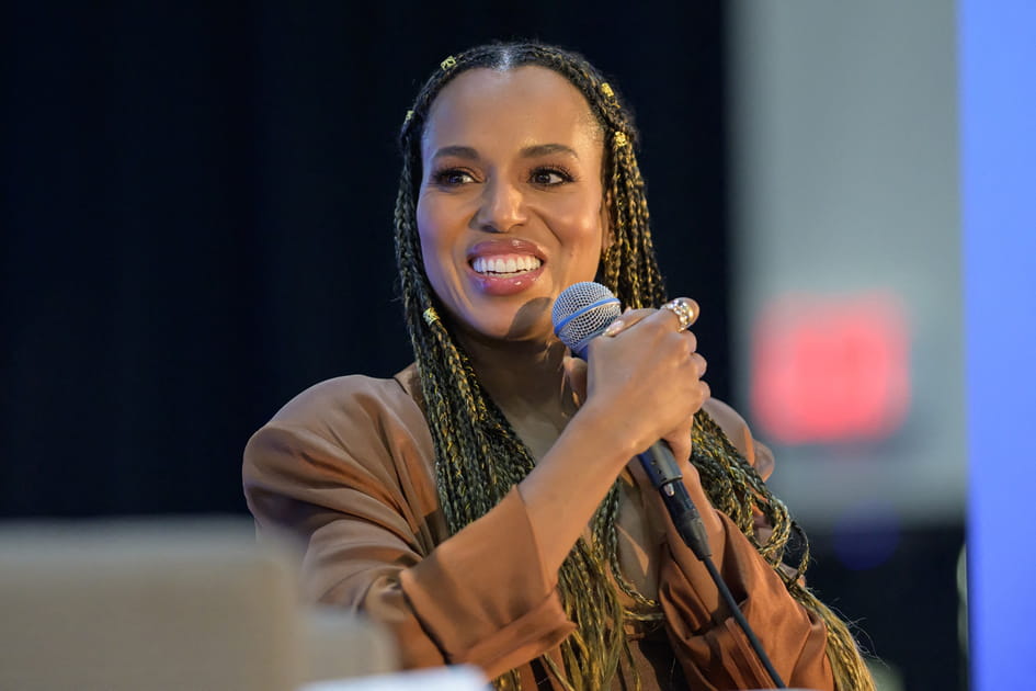 Kerry Washington, jolie avec ses tresses