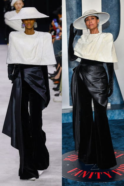 D&eacute;fil&eacute; Balmain automne-hiver 2023-2024&nbsp;vs Tracee Ellis Ross en 2023