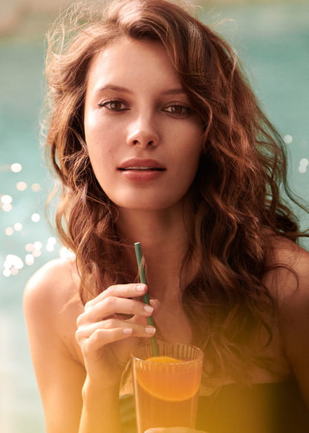 Le&nbsp;wavy brun ensoleill&eacute;