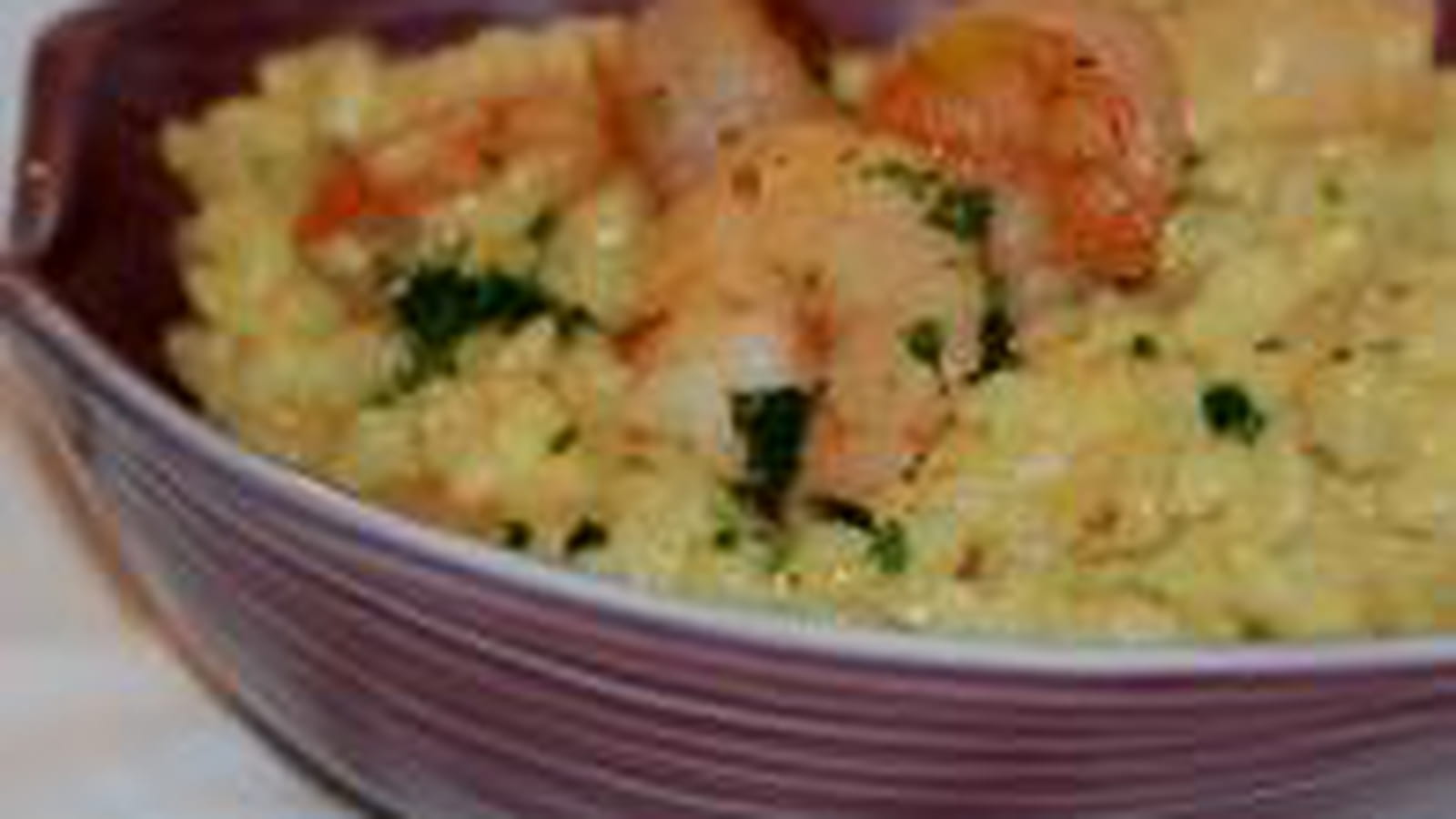 Risotto aux crevettes et curry 