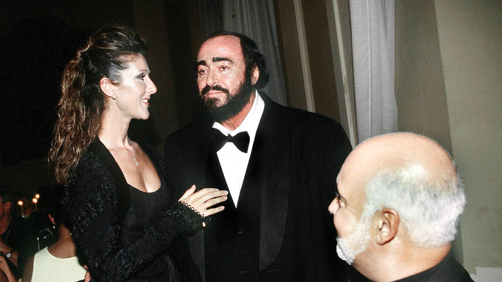 Avec Luciano Pavarotti, en concert pour le Liberia
