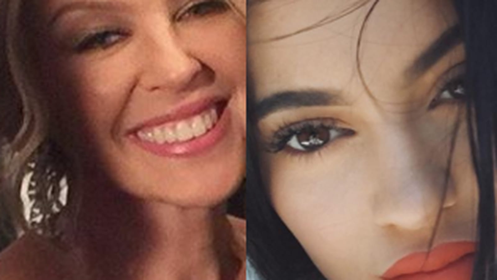 Kylie Minogue et Kylie Jenner 
