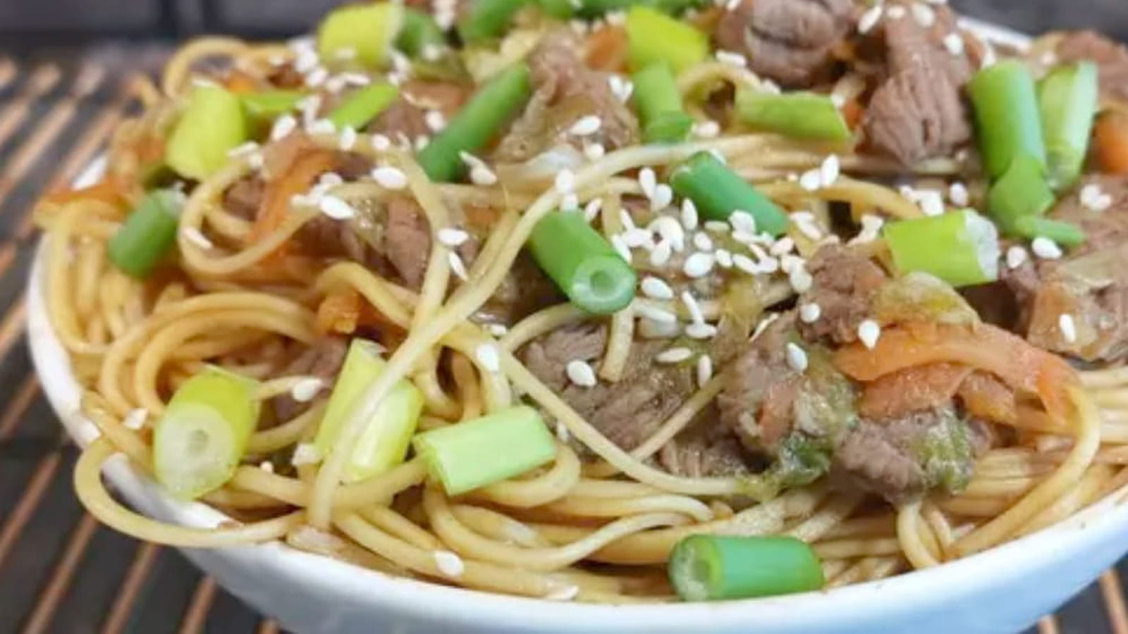 Nouilles asiatiques au boeuf