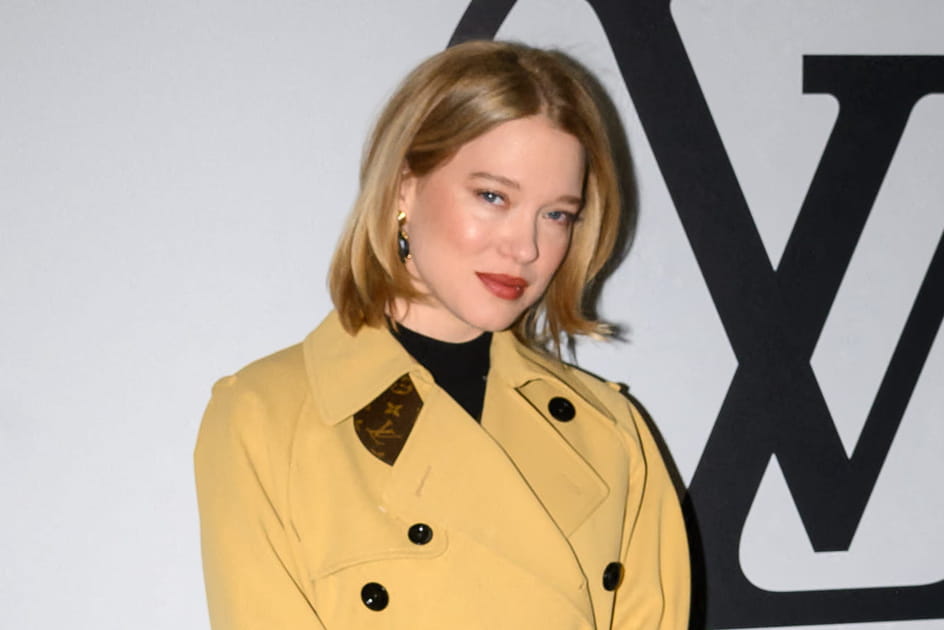 L&eacute;a Seydoux, lumineuse avec son highlighter champagne