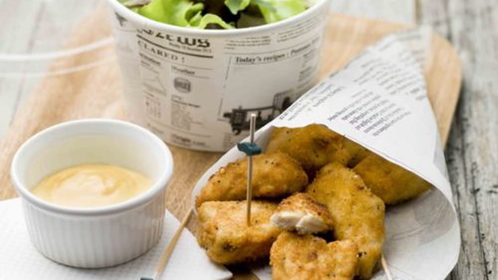 Cornet de poulet pané à l’Américaine