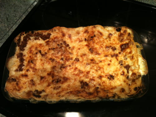 Lasagnes maison au ragoût de boeuf et de veau