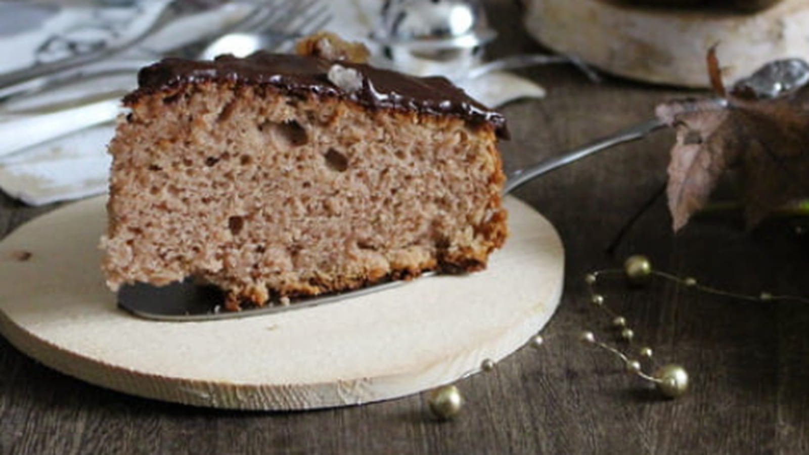 Gâteau ardéchois à la crème de marrons, glaçage