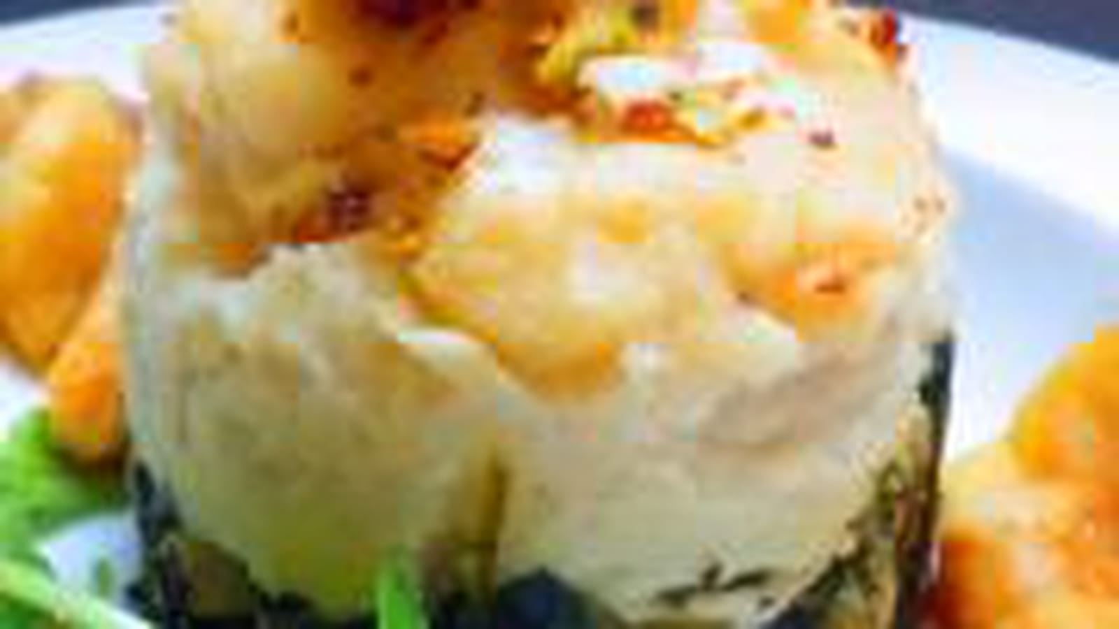 Parmentier de poulet aux épinards