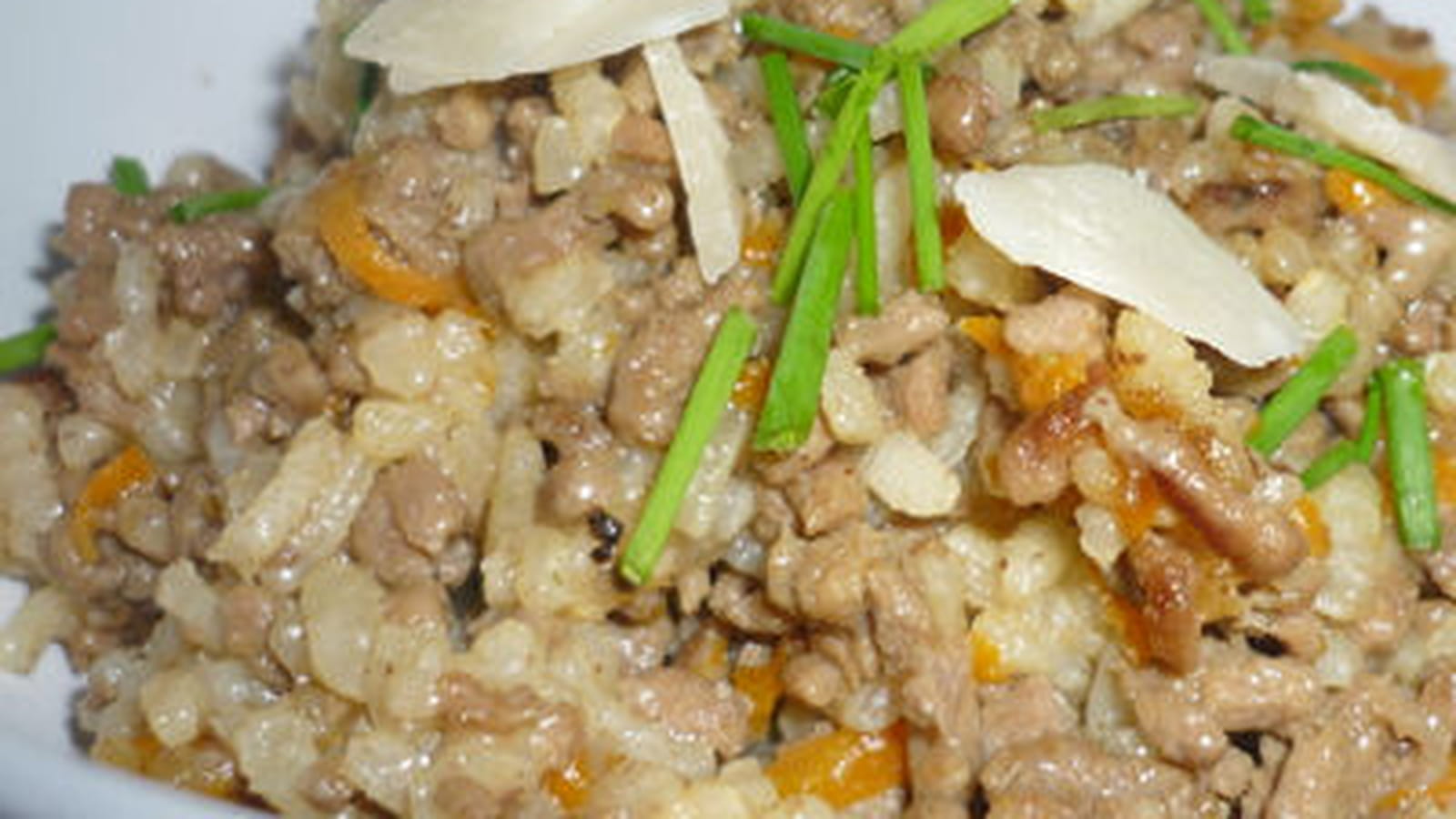 Risotto au bœuf haché  