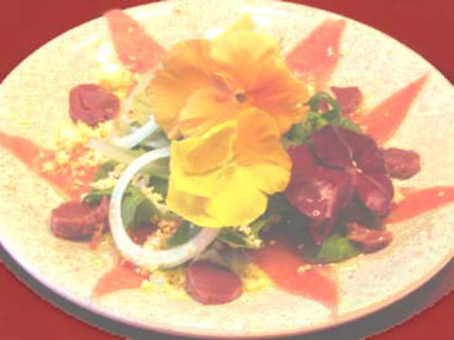 Salade aux fleurs