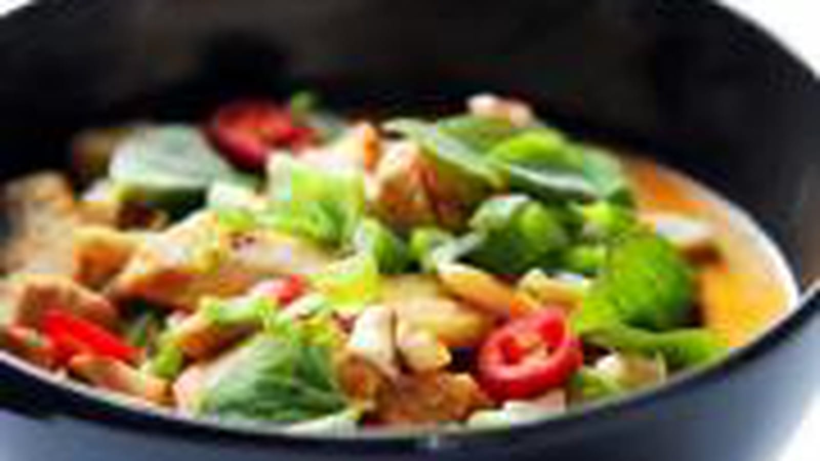 Poulet et légumes au curry